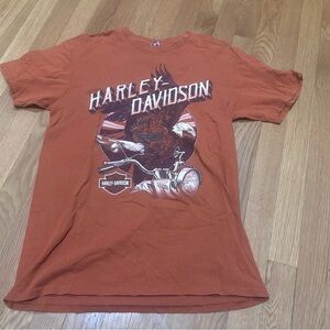 Harley-Davidson Rust Orange choppers Eagle men’s Graphic Tee medium